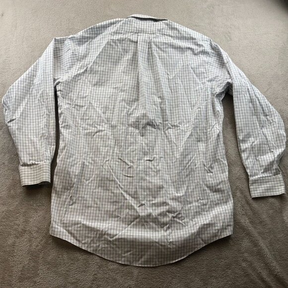 Brooks Brothers Mens Dress Shirt Medium 15.5 Neck Traditional Fit Windowpane - Picture 10 of 10